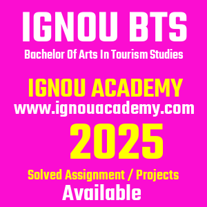 IGNOU BTS SOLVED ASSIGNMENT 2025